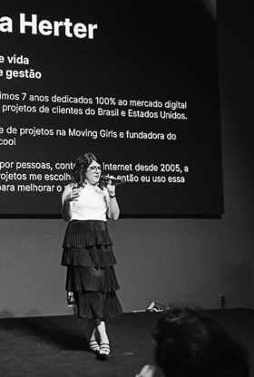 Duda em uma palestra