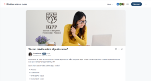 Dúvidas sobre o curso